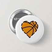 basketbal ronde button 5,7 cm (Voorkant /achterkant)