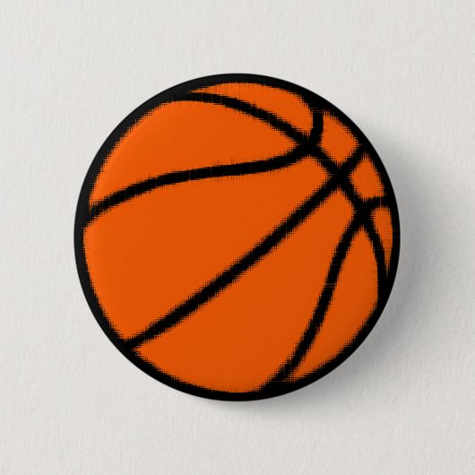 basketbal ronde button 5,7 cm (Voorkant)
