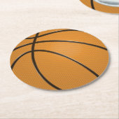 Basketbal Ronde Plastic Onderzetter (Gebogen)