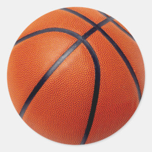 BASKETBAL RONDE STICKER