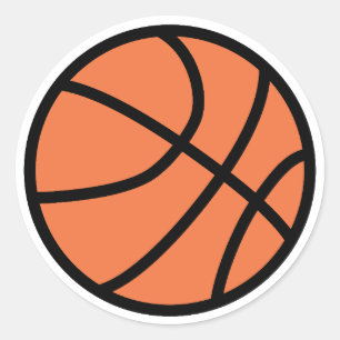 Basketbal Ronde Sticker