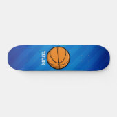Basketbal; Royal Blue Stripes Skateboard (Horizontaal)