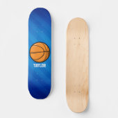 Basketbal; Royal Blue Stripes Skateboard (Voorkant)