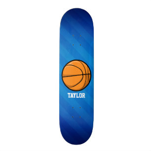 Basketbal; Royal Blue Stripes Skateboard