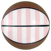 Basketbal Roze & Witte Streep (Voorkant)