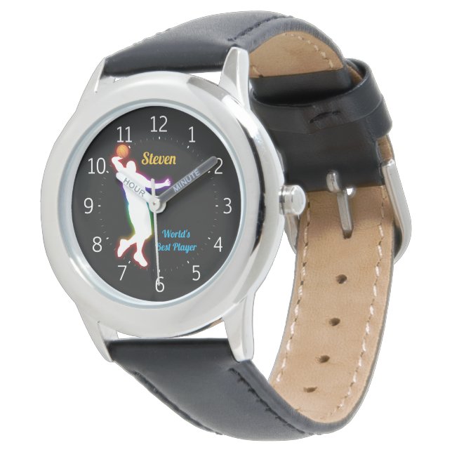Basketbal 's werelds beste speler | Grappig Horloge (Gekanteld)