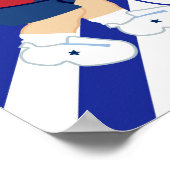 Basketbal Schattige Brunette Boy Verjaardag Poster (Hoek)