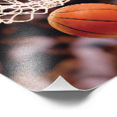 Basketbal scoren foto afdruk (Hoek)