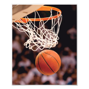 Basketbal scoren foto afdruk