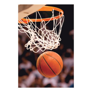 Basketbal scoren foto afdruk