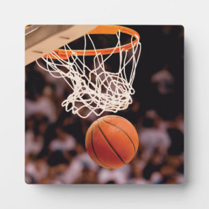 Basketbal scoren fotoplaat