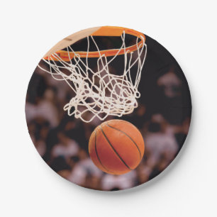 Basketbal scoren papieren bordje