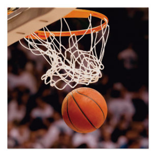 Basketbal scoren perfect poster