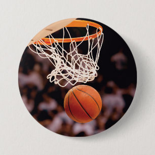 Basketbal scoren ronde button 7,6 cm