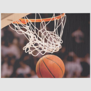 Basketbal scoren tissuepapier