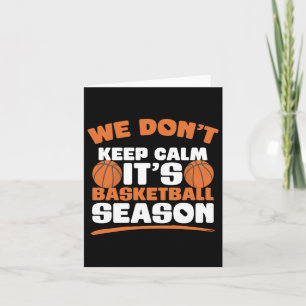 Basketbal seizoen Humor voor een grappig basketbal Kaart
