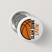 Basketbal Slam Dunk Crew Ronde Button 3,2 Cm (Voorkant /achterkant)