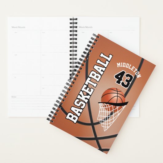 Basketbal spel aanpassen - Bruin Planner (Display)