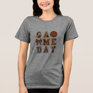 Basketbal spel dag T-shirt