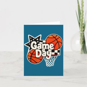Basketbal Speldag Basketbalspeler Illustratie Kaart