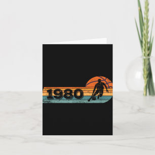 Basketbal-speler Game Geboren 1980 Verjaardag Kaart