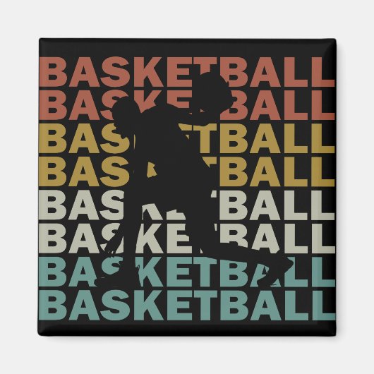 basketbal speler magneet (Voorkant)