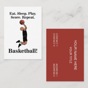 Basketbal Sport Coach Trainer Visitekaartje