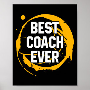 Basketbal Sport Gift Beste coach Elke Verjaardag G Poster