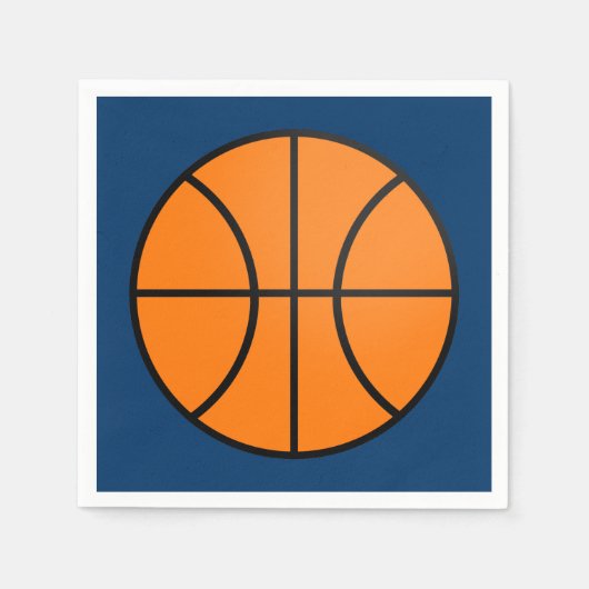 Basketbal Sport Party Verjaardag servetten (Voorkant)