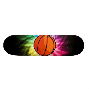 Basketbal; Sport; regenboog Skateboard
