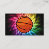 Basketbal; Sport; regenboog Visitekaartje (Achterkant)