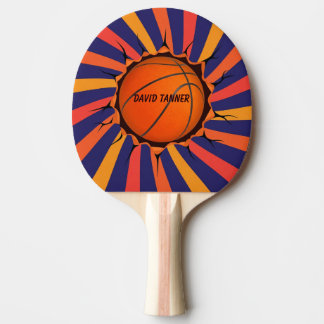 Basketbal Sport Tafeltennis, op maat bedrukt Tafeltennisbatje