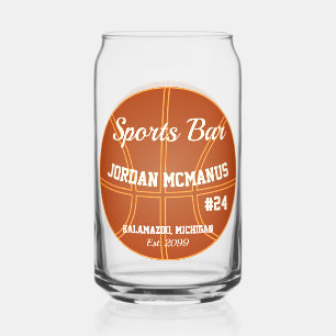 Basketbal Sportbar Bier Blikvorm Glas