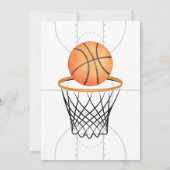 Basketbal Sporten Slam Dunk Thema Verjaardag Kaart (Achterkant)