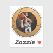 Basketbal sportfoto sticker (Vel)