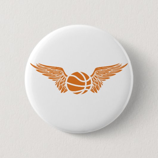 basketbal, stam. ronde button 5,7 cm (Voorkant)