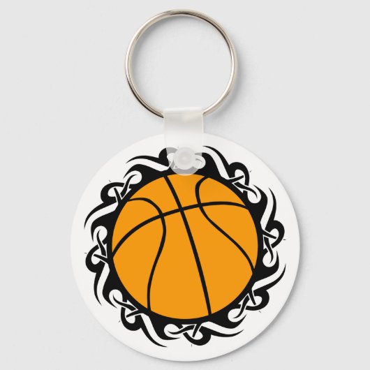 basketbal, stam. sleutelhanger (Voorkant)