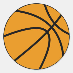 Basketbal Sticker (Rond)