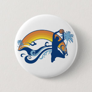 basketbal. summersetz. ronde button 5,7 cm