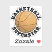 Basketbal Superstar Sport Sticker (Vel)