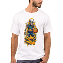 Basketbal T-shirt - Dunk or Treat - Halloween!
