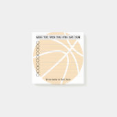 Basketbal takenlijst post-it® notes (Voorkant)