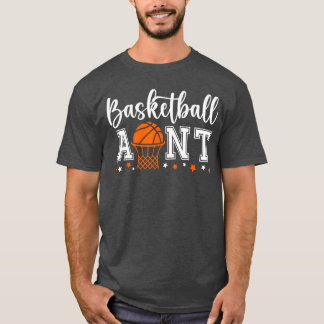 Basketbal tante van een basketbalspeler Tante frie T-shirt