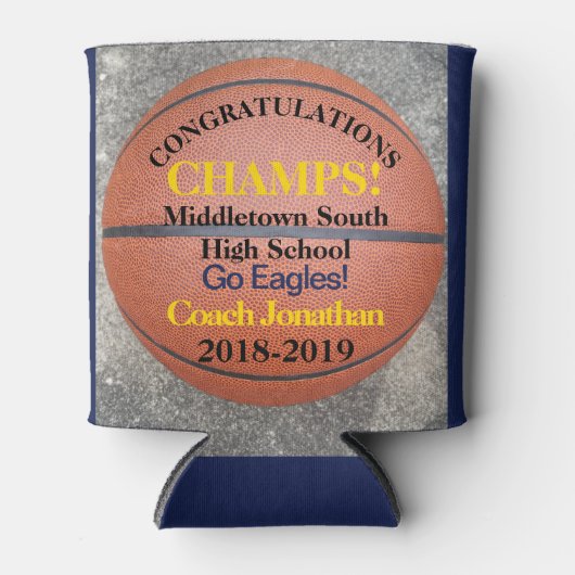 Basketbal Team Coach Koelbox Blikjeskoeler (Voorkant)