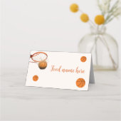 Basketbal Tent Place Card (Voorkant)