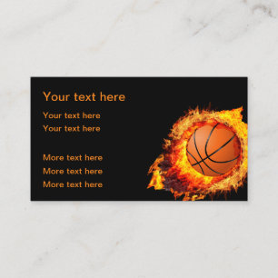 Basketbal Thema Cool Visitekaartjes