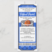 BASKETBAL TICKET Bar Mitswa Uitnodiging (Voorkant)