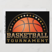 Basketbal toernooi uitnodiging (Voorkant / Achterkant)