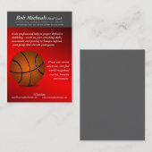 Basketbal Trainer Coach Visitekaartje (Voorkant / Achterkant)