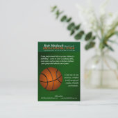 Basketbal Trainer Coach Visitekaartje (Staand voorkant)